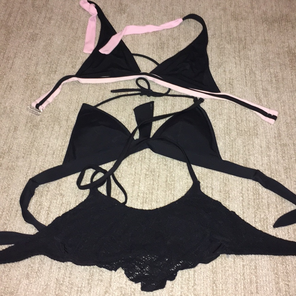 Various small bathing suit tops